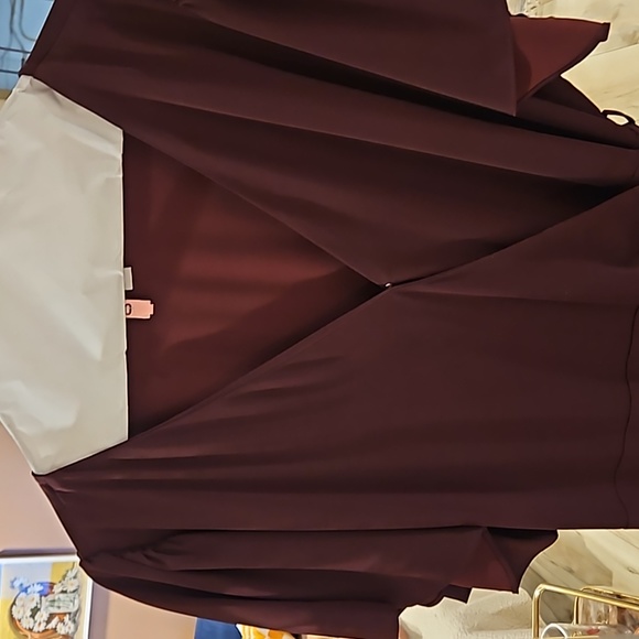 Dress burgundy wrap - Picture 5 of 8